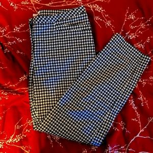 H&M Houndstooth Cropped Trousers Pants